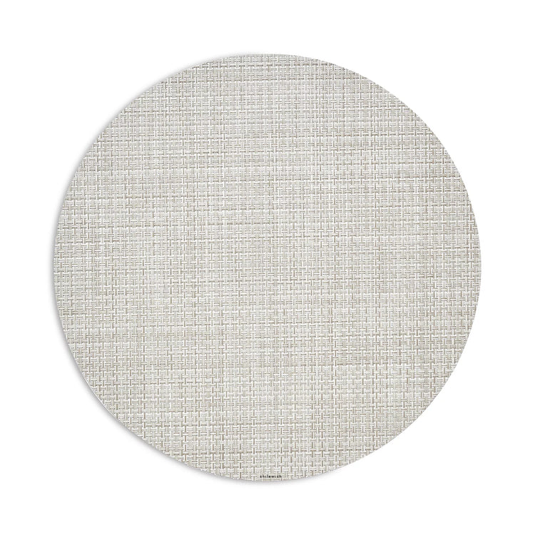 Chilewich Round Basketweave Placemat Natural, Margo&