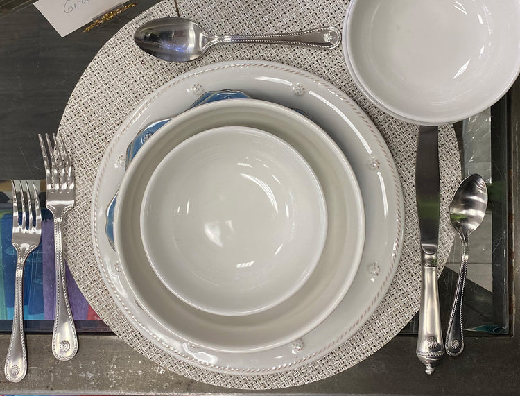 Christian Girouard and Glenn Mattox Bridal Registry place setting